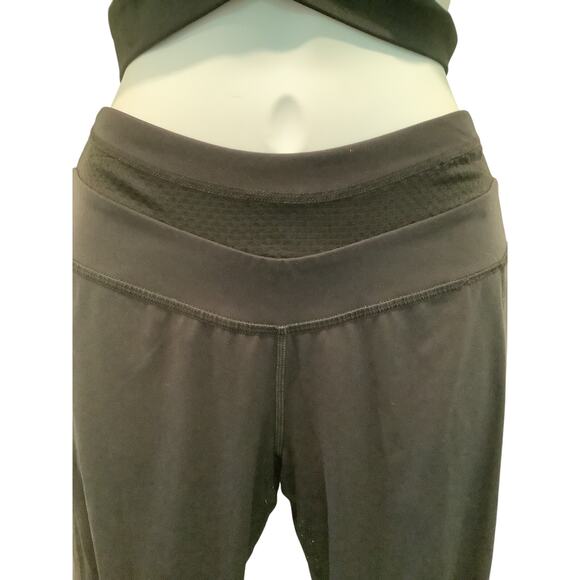 MANDUKA 2 PC BLACK ACTIVEWEAR SET WRAP BAND SPORT BRA S BOTTOM M - Picture 11 of 12